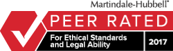 Martindale-Hubbell | Peer Rated | For Ethical Standards And Legal Ability | 2017